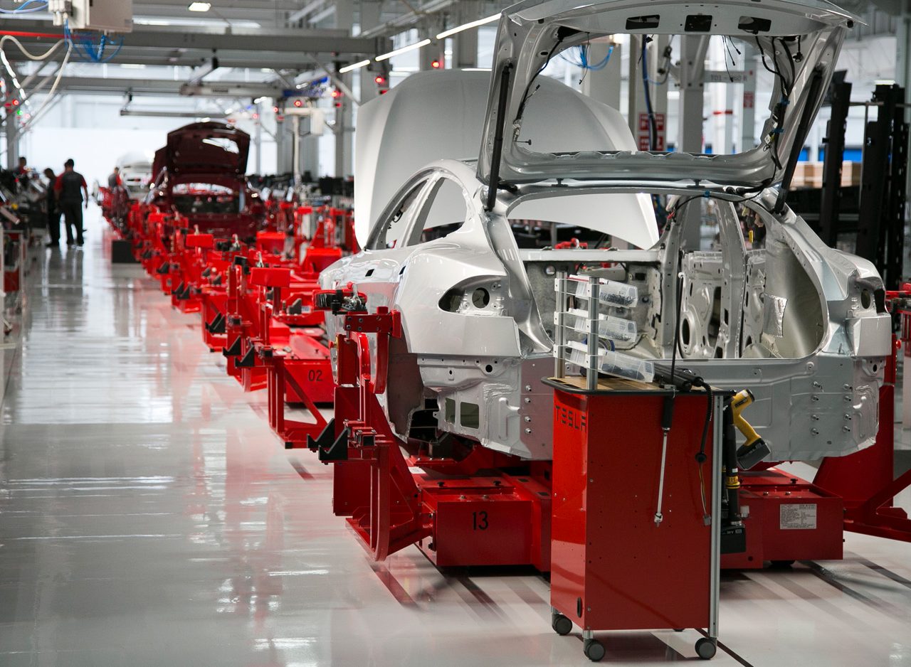 Productie Tesla Model S flink omhoog ...