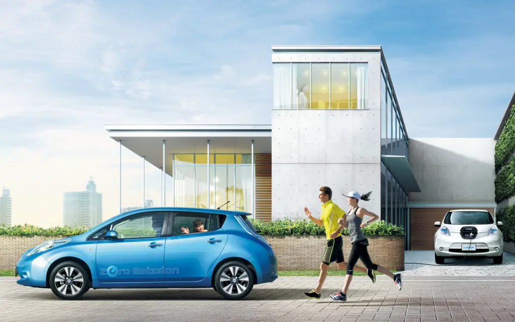 Nissan LEAF raakt op ...