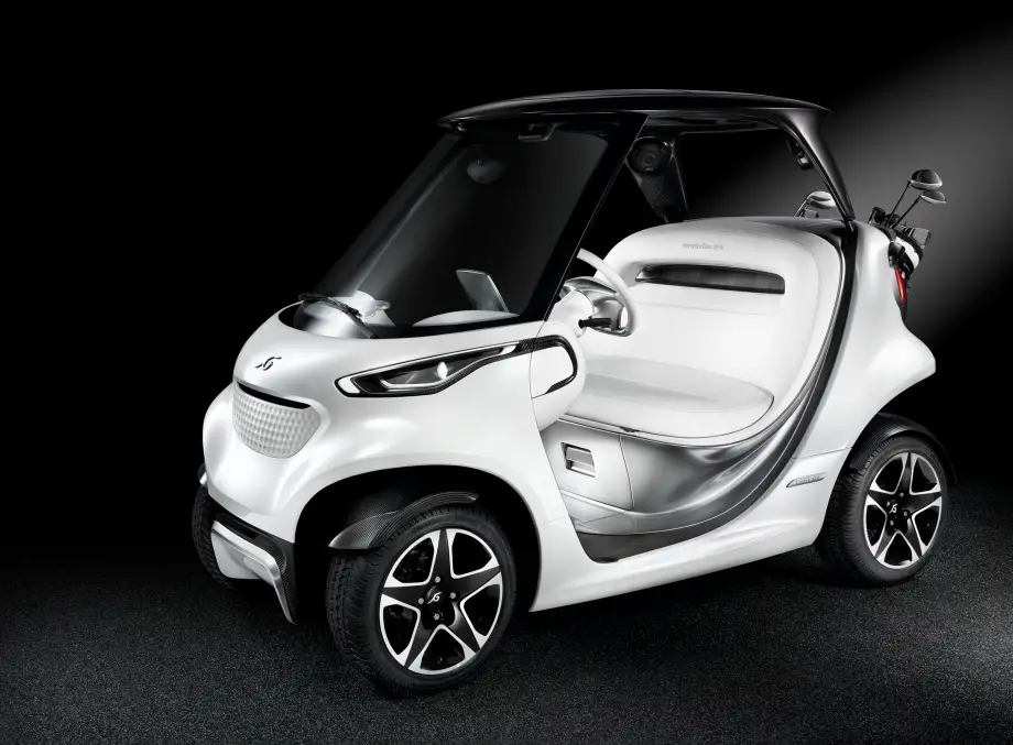 In alle luxe rijden op de golfbaan ...