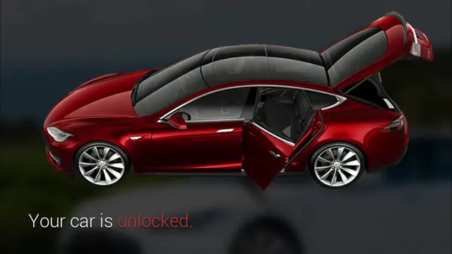 Google Glass app voor Tesla Model S ...