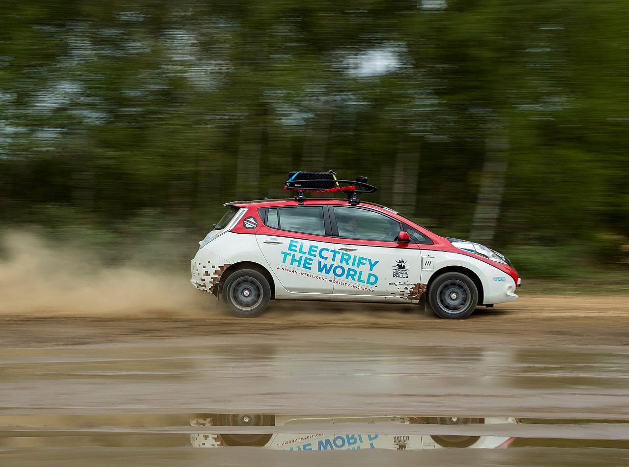 Nissan Leaf AT-EV Mongol Rally