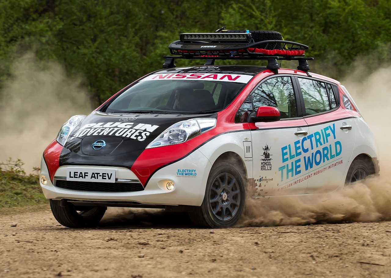 Nissan Leaf AT-EV Mongol Rally
