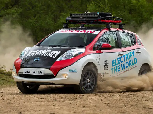 Nissan Leaf AT-EV Mongol Rally