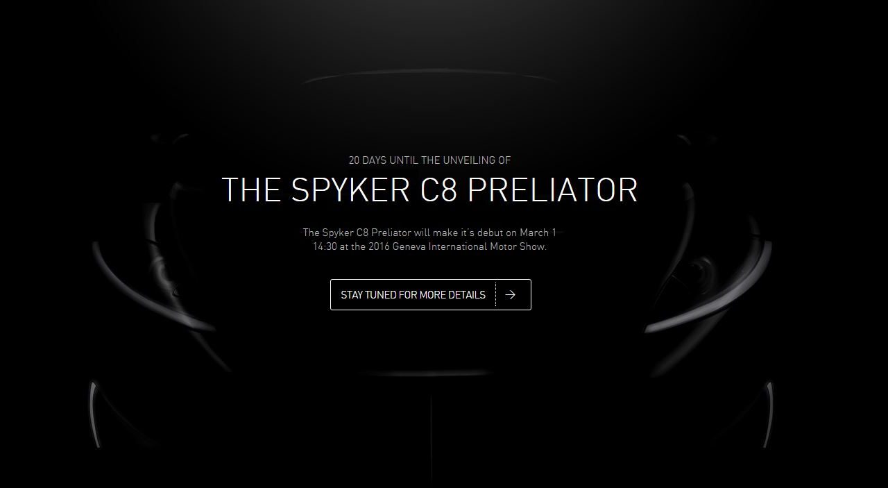 Spyker komt met elektrische C8 Preliator ...