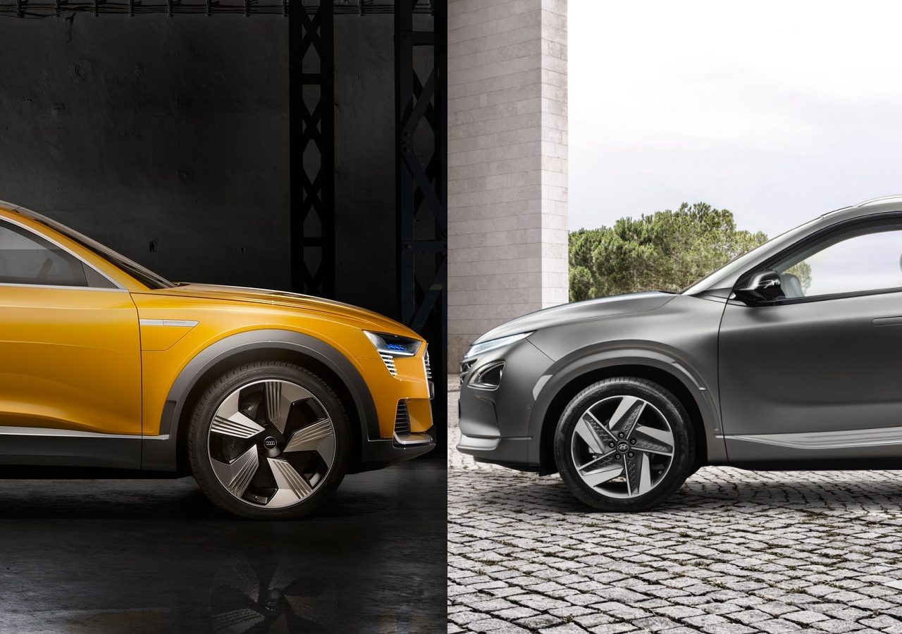 Audi h-tron concept en Hyundai NEXO