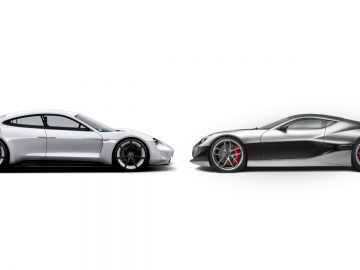 Porsche Mission E en Rimac Concept_One