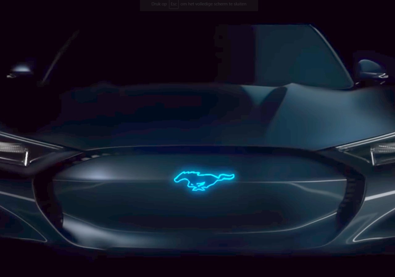 Ford Mustang EV teaser