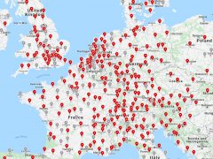 Tesla superchargers