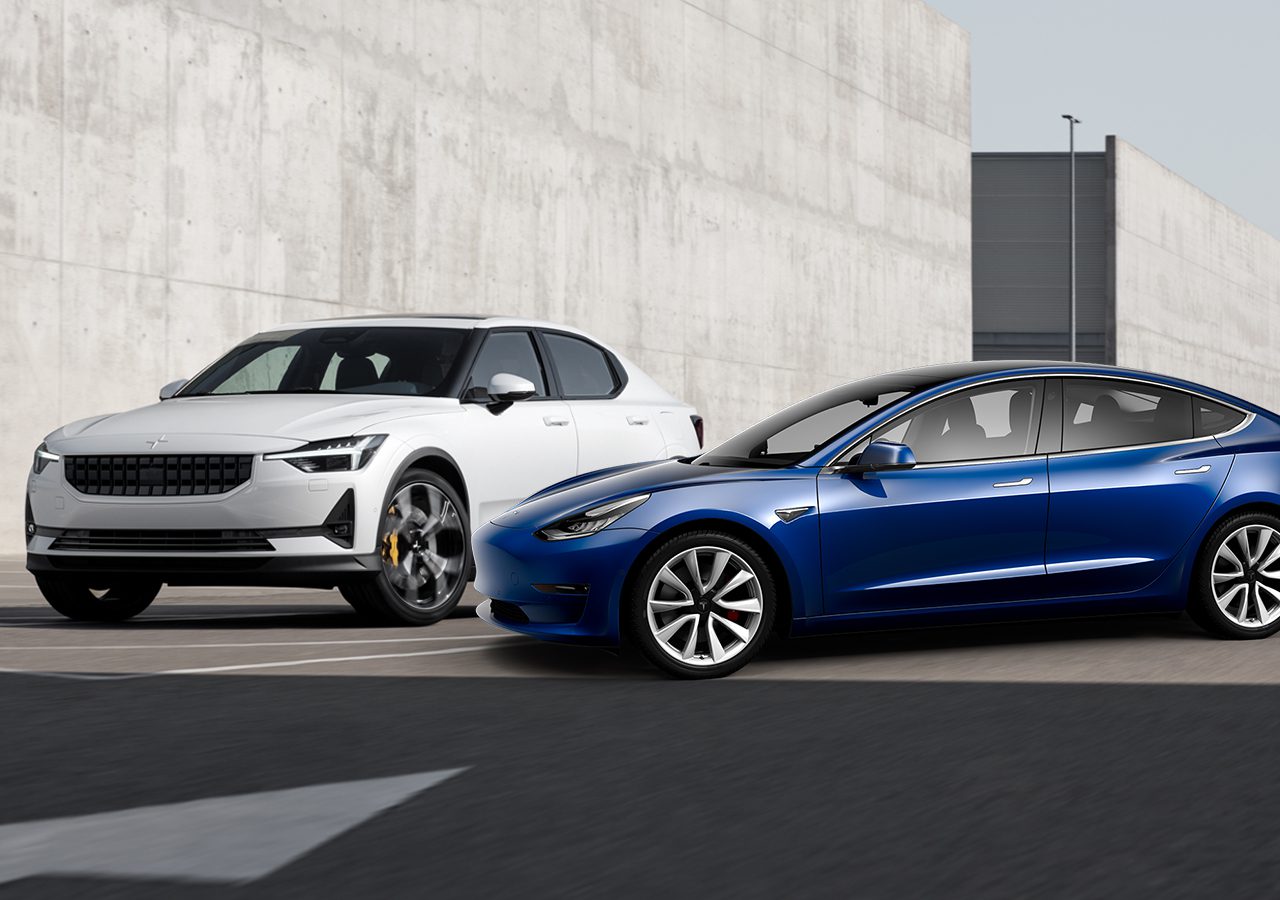 Tesla Model 3 + Polestar 2