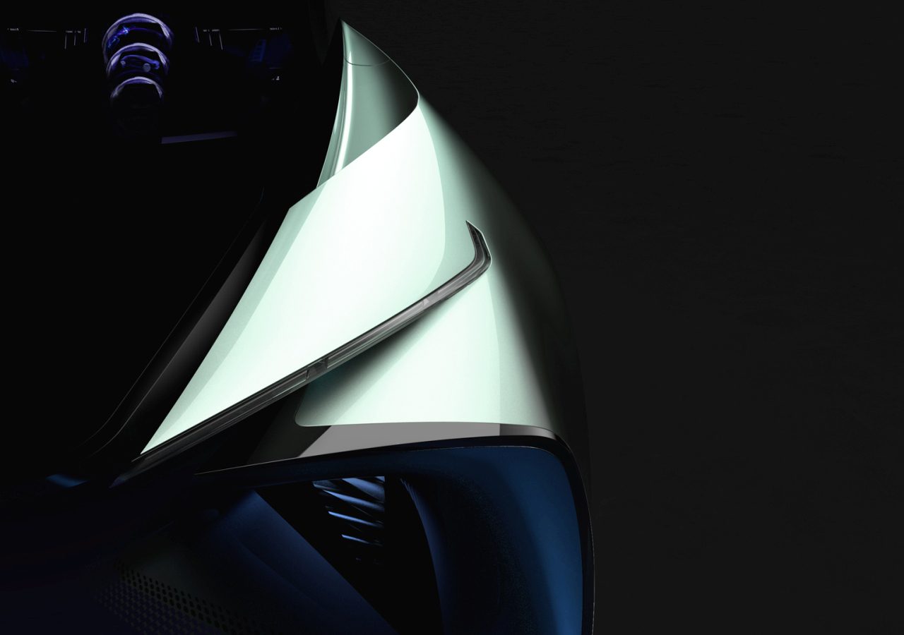 Volledig elektrische concept car van Lexus ...