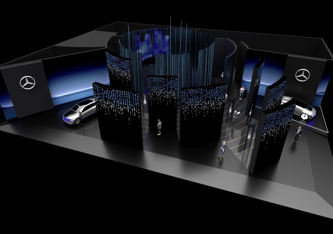 Mercedes-Benz Messestand auf der CES in Las Vegas, 7.. – 10. Januar 2020 // Me ...