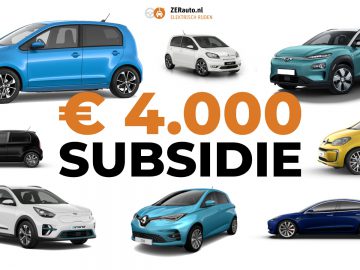 OVERZICHT: Zo duur zijn elektrische auto’s inclusief 4.000 euro subsidie ...
