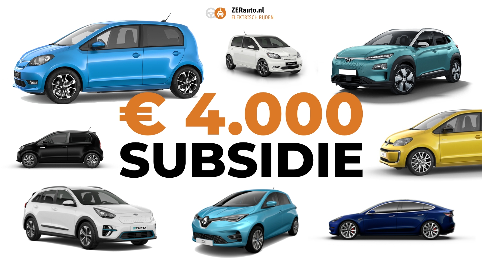 OVERZICHT: Zo zijn elektrische auto's inclusief 4.000 subsidie