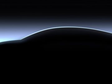 The first sketch of the Trinity project shows a flat, sporty sedan. ...