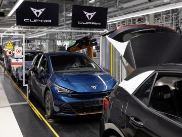 Produktion des Elektroauto Seat Cupra Born im September 2021 in Mosel / Zwickau  ...